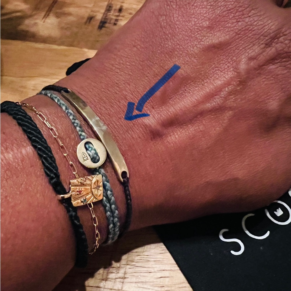 Scosha Brass ID Bracelet